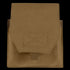 The Condor VAS Side Plate Insert (Pair) is a tan tactical pouch made of durable fabric with a hook-and-loop flap cover, ideal for military or law enforcement use.