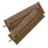 Two Condor VAS Zipper Strips in tan fabric, with pull tabs and velcro strips, are stacked against a white background—ideal for EDC or organizing bushcraft essentials.