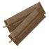 Two Condor VAS Zipper Strips in tan fabric, with pull tabs and velcro strips, are stacked against a white background—ideal for EDC or organizing bushcraft essentials.