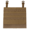 Condor VAS Modular Panel | SALE: Tan tactical MOLLE panel featuring horizontal webbing and two adjustable buckle straps at the top.