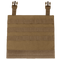 Condor VAS Modular Panel | SALE: Tan tactical MOLLE panel featuring horizontal webbing and two adjustable buckle straps at the top.