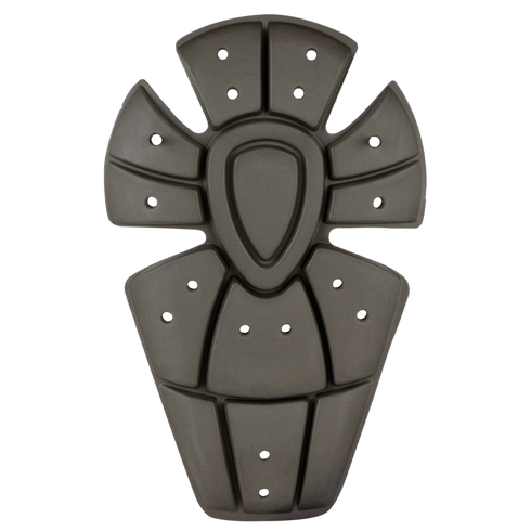 The Condor Knee Pad Pro Inserts are black, segmented protective armor pads with multiple holes, designed for insertion into gear or clothing, displayed on a plain white background.