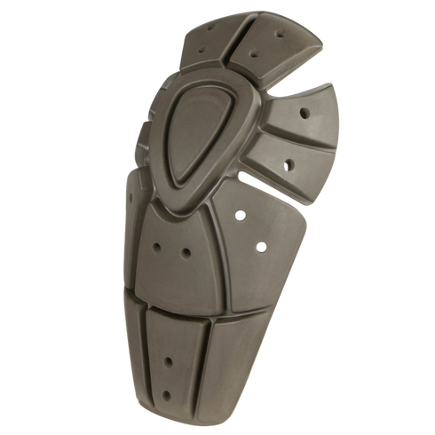 Condor Knee Pad Pro Inserts—gray plastic armor pads featuring a segmented design and ventilation holes, displayed on a white background.