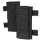 Two Condor Shoulder Pad PC pouches in black nylon, featuring multiple horizontal straps and reinforced edges, displayed side by side on a transparent background—ideal for bushcraft or military use.