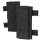 Two Condor Shoulder Pad PC pouches in black nylon, featuring multiple horizontal straps and reinforced edges, displayed side by side on a transparent background—ideal for bushcraft or military use.