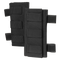 Two Condor Shoulder Pad PC pouches in black nylon, featuring multiple horizontal straps and reinforced edges, displayed side by side on a transparent background—ideal for bushcraft or military use.