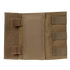 The Condor Shoulder Pad PC is a tan tactical nylon and leather pouch with hook-and-loop closures, multiple elastic straps on the right side, and added shock protection—an essential piece of tactical gear.