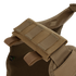 Close-up of the Condor Shoulder Pad PC in tan, showing reinforced stitching and hook-and-loop fastener. This padded accessory adds comfort and secure adjustment to tactical vests—perfect for upgrading your gear setup.