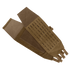 Two tan Condor LCS VAS Modular Cummerbund panels with hook-and-loop fasteners, mesh sections, and laser-cut slits for modular attachments.
