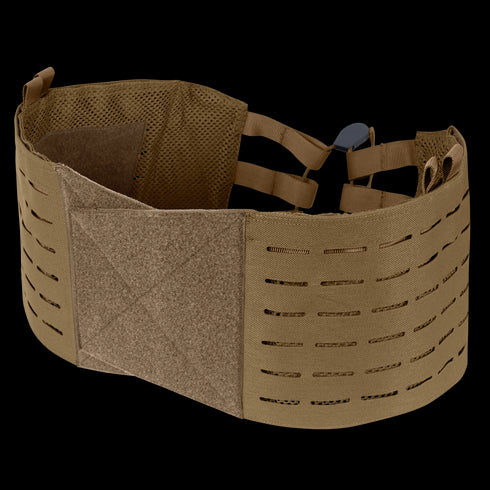 The Condor LCS VAS Modular Cummerbund | SALE features adjustable straps, mesh lining, Velcro closure, and laser-cut slots for gear attachment.