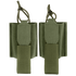 Two Condor VAS Wing Pouches in olive green, featuring elastic holders and pull tabs for small gear or magazines—perfect for EDC or law enforcement—are shown against a white background.