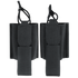 Two Condor VAS Wing Pouches, black nylon with retention straps and vertical belt loops, ideal for law enforcement or military use, shown side by side.