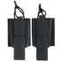 Two Condor VAS Wing Pouches, black nylon with retention straps and vertical belt loops, ideal for law enforcement or military use, shown side by side.