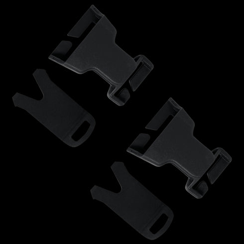 Two Condor VAS QD Buckles (2 Pack) and two matching flat sliders are displayed on a white background, commonly used in tactical gear.