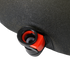 Close-up of a Condor Hydration Carrier in MultiCam Black, showing the black and red valve attached to its textured surface—a key component of tactical gear for first responders or law enforcement.