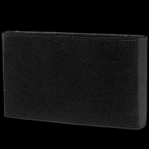 The Condor Specter Kangaroo Pocket is a rectangular black Velcro patch with finished edges, perfect for EDC or military use, shown on a plain background.