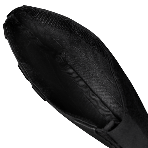 Close-up view of the interior of the Condor Specter Kangaroo Pocket, highlighting the black fabric lining and stitching—perfect for carrying EDC or first responder essentials.
