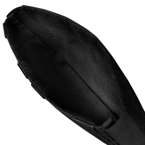 Close-up view of the interior of the Condor Specter Kangaroo Pocket, highlighting the black fabric lining and stitching—perfect for carrying EDC or first responder essentials.
