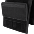 Close-up of the Condor Specter Kangaroo Pocket tactical vest in black, featuring a front pouch and multiple straps—ideal for law enforcement or first responders needing to attach extra gear.