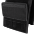 Close-up of the Condor Specter Kangaroo Pocket tactical vest in black, featuring a front pouch and multiple straps—ideal for law enforcement or first responders needing to attach extra gear.