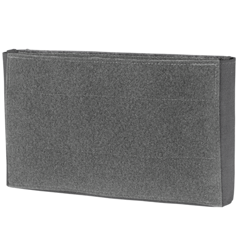 The Condor Specter Kangaroo Pocket is a rectangular gray fabric pouch with a textured front and stitched edges, designed for EDC and ideal for first responders, shown against a plain background.