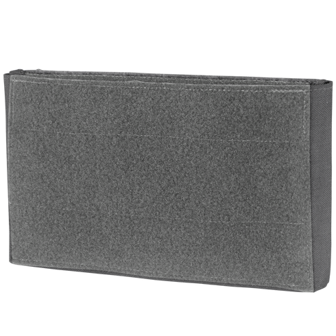 The Condor Specter Kangaroo Pocket is a rectangular gray fabric pouch with a textured front and stitched edges, designed for EDC and ideal for first responders, shown against a plain background.