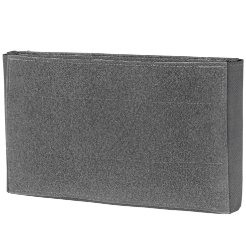 The Condor Specter Kangaroo Pocket is a rectangular gray fabric pouch with a textured front and stitched edges, designed for EDC and ideal for first responders, shown against a plain background.