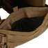 Close-up of an empty pocket inside the Condor RS Cummerbund Retro Kit, highlighting the fabric interior and exterior straps.