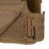 Close-up of the Condor RS Cummerbund Retro Kit in tan, featuring MOLLE webbing and a tan tourniquet secured with a black strap.