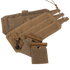 The Condor RS Cummerbund Retro Kit in tan features modular tactical gear components—pouches, straps, mesh, and plastic clips—nicely arranged on a white background.