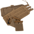 The Condor RS Cummerbund Retro Kit in tan features modular tactical gear components—pouches, straps, mesh, and plastic clips—nicely arranged on a white background.