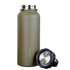 The Condor Vacuum Sealed Thermal Bottle, featuring an olive green stainless steel body and a black and silver screw-on lid, is an EDC essential designed for military or law enforcement professionals on the go.