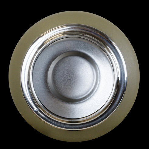 Top view of the Condor Vacuum Sealed Thermal Bottle with a greenish-gray circular base on a white background—ideal for the shooting range or bushcraft activities.