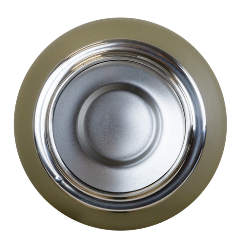 Top view of the Condor Vacuum Sealed Thermal Bottle with a greenish-gray circular base on a white background—ideal for the shooting range or bushcraft activities.
