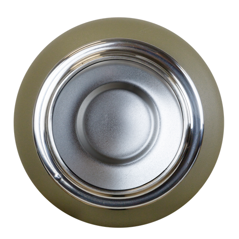 Top view of the Condor Vacuum Sealed Thermal Bottle with a greenish-gray circular base on a white background—ideal for the shooting range or bushcraft activities.