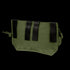 The Condor VA Admin Pouch is a green tactical pouch with three black straps and a zippered closure, designed for easy attachment to gear or bags.