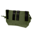 The Condor VA Admin Pouch is a green tactical pouch with three black straps and a zippered closure, designed for easy attachment to gear or bags.