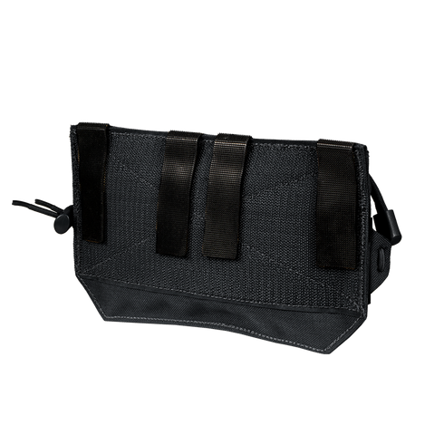 The Condor VA Admin Pouch is a black nylon pouch with three vertical straps and a drawstring closure, shown against a plain white background.