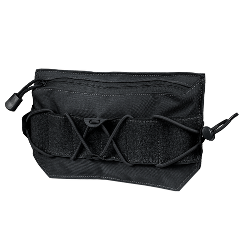 Condor VA Admin Pouch features a black zippered design with an elastic bungee cord and Velcro panel on the front, displayed against a white background.
