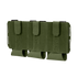 The Condor VAS Flex Placard in Olive Drab is a triple magazine pouch with three compartments and hook-and-loop flaps, designed for attaching to gear or vests.
