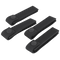 Four Condor Mod Straps - 4 black nylon with snap button closures are displayed on a plain background, perfect for First Responder or Law Enforcement use.