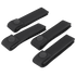 Four Condor Mod Straps - 4 black nylon with snap button closures are displayed on a plain background, perfect for First Responder or Law Enforcement use.