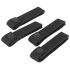 Four Condor Mod Straps - 4 black nylon with snap button closures are displayed on a plain background, perfect for First Responder or Law Enforcement use.