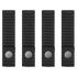 Four Condor Mod Straps - 4" black nylon with snap buttons, arranged vertically in a row against a white background.