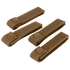 Four Condor Mod Straps - 4 in brown nylon with snap buttons, arranged in two rows on a neutral background—perfect for law enforcement or shooting range gear organization.