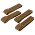 Four Condor Mod Straps - 4 in brown nylon with snap buttons, arranged in two rows on a neutral background—perfect for law enforcement or shooting range gear organization.