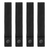 Four identical Condor Mod Straps - 6" in black nylon with snap buttons, arranged vertically side by side on a white background.