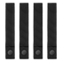 Four identical Condor Mod Straps - 6" in black nylon with snap buttons, arranged vertically side by side on a white background.