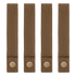 Four Condor Mod Straps - 6" nylon straps with snap button closures are arranged vertically in a row against a white background.