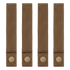 Four Condor Mod Straps - 6" nylon straps with snap button closures are arranged vertically in a row against a white background.